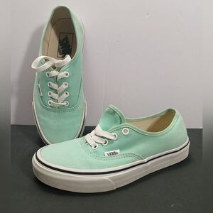 Vans Authentic Sneakers Unisex US M5 W6.5 Gossamer Mint Green Canvas Skate Shoes